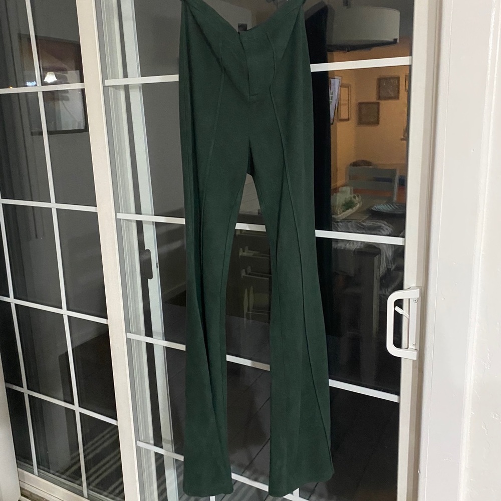 Shein bell bottom velvety pants